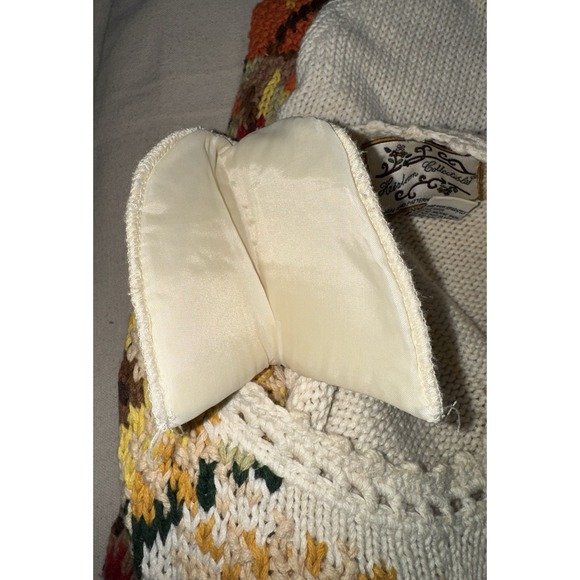 1995 Vtg Heirloom Collectibles Scarecrow PUMPKINS Women's M Sweater Fall Autumn - Picture 12 of 12